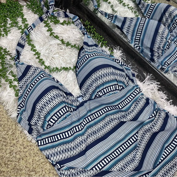 -🌼3/$30🌼intl Details Printed Tankini Swim Halter Top Size XL - Picture 13 of 16